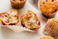 Wholesome Rhubarb Greek Yogurt Muffins