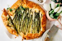 Golden Asparagus Puff Pastry Tart