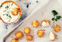 Bite-sized Mozzarella Delight with Jalapeno Ranch Zing