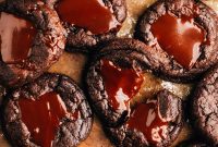 Decadent Mint Chocolate Fudge Cookies