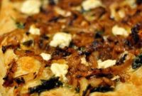 Gourmet Caramelized Onion Chèvre Pizza