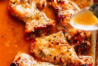 Sticky Honey Garlic Lemon Pepper Chicken Thighs
