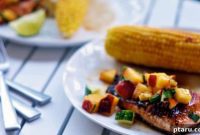 Seared Salmon with Zesty Nectarine Salsa