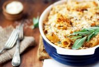 Velvety Baked Rigatoni with Butternut Squash and Goat Cheese
