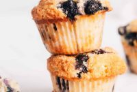 Creamy Lemon Blueberry Muffins