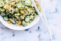 Tropical Twist Israeli Couscous Salad with Zesty Mint-Chile Vinaigrette