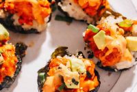 Baked Salmon Sushi Cups