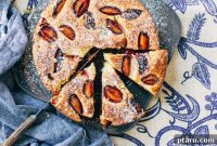 Fragrant Cardamom Plum Cake