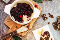 Warm Brie with Zesty Cranberry-Ginger Chutney