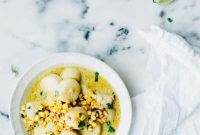 Tropical Thai Coconut Scallops with Tangy Corn Relish
