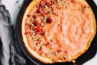 Tangy Rhubarb Skillet Puff