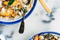 Peachy Mint Grilled Chicken Couscous Salad