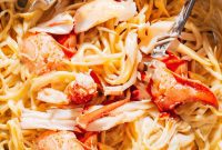 Decadent Lobster Pasta with White Wine Cream