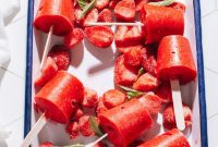Effortless Three Ingredient Strawberry Pops