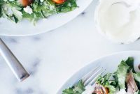 Zesty Chicken Fattoush with Creamy Garlic Yogurt Dressing