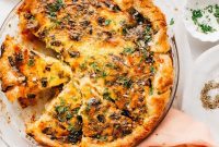 Simply Delicious Spinach Mushroom Quiche