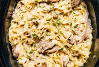 Slow Cooker Creamy Chicken Noodles