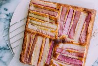 Zingy Ginger Rhubarb Cake