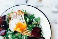 Golden Fried Egg Salad with Zesty Mustard Dressing