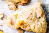 Sun-Kissed Flaky Mango White Chocolate Scones