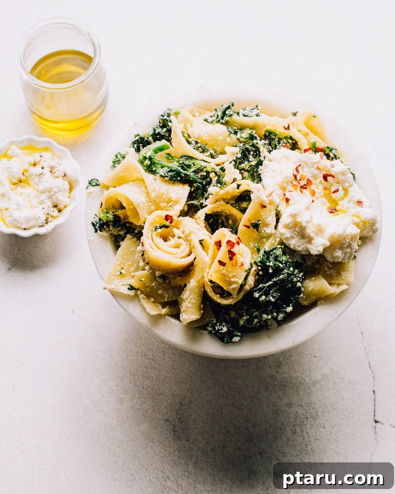 Ricotta and Greens One-Pot Wonder 3 Easy Ricotta Pasta Recipe