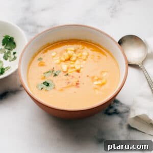 Tropical Sweet Potato and Corn Chowder 3 Sweet Potato Soup with Coconut & Corn