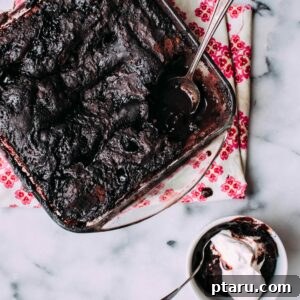 Velvet Chocolate Pudding Bake 7 Recipe card image for Chocolate Pudding Cake