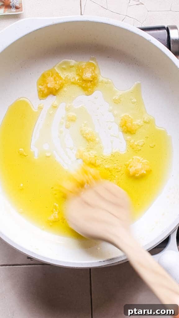 Homemade Pizza Sauce: The Only Recipe You'll Ever Need 5 Sauteeing garlic in olive oil.