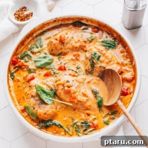 The best Creamy Tuscan Chicken Recipe.