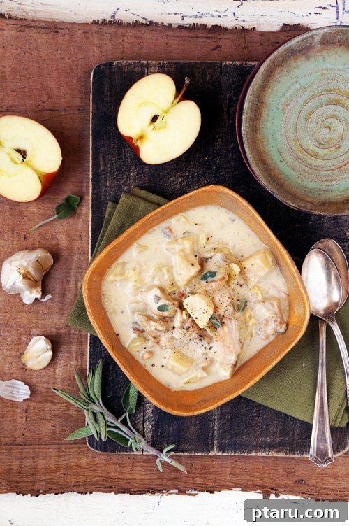 Autumn Harvest Chicken Stew 4 Raw celery root on a cutting board, ready for preparation, highlighting its unique gnarled appearance.