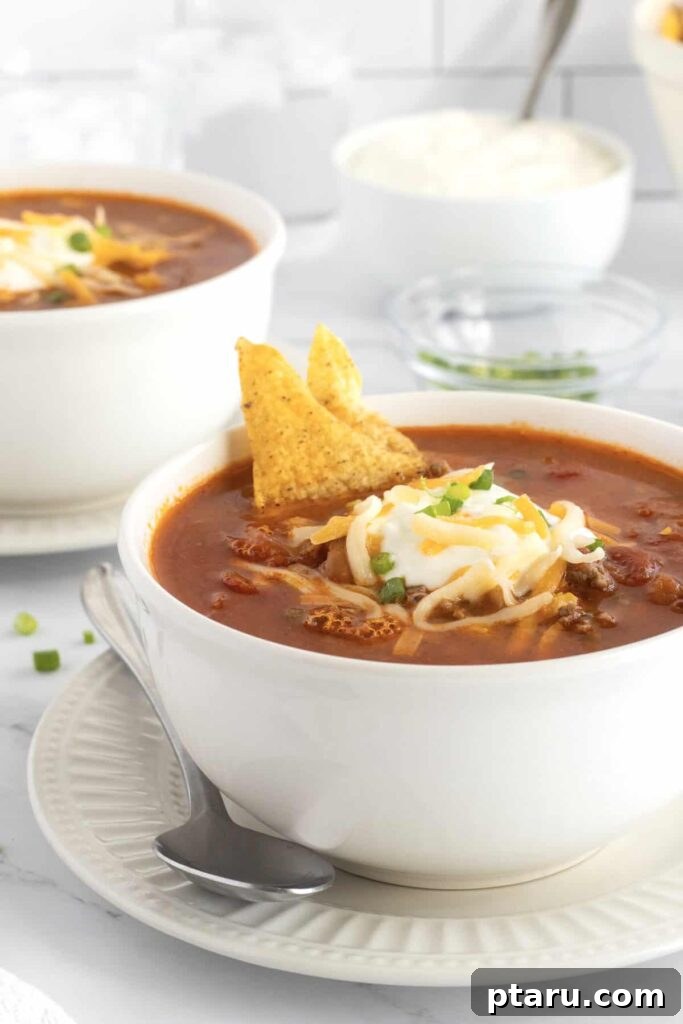 Over 35 Mouthwatering Leftover Taco Meat Recipes 13 Taco soup with leftover taco meat