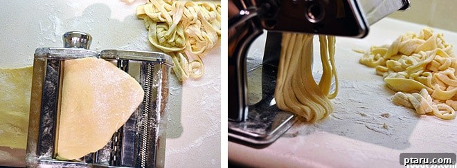 Crafting Perfect Homemade Pasta 4 A hand kneading fresh pasta dough on a floured surface.