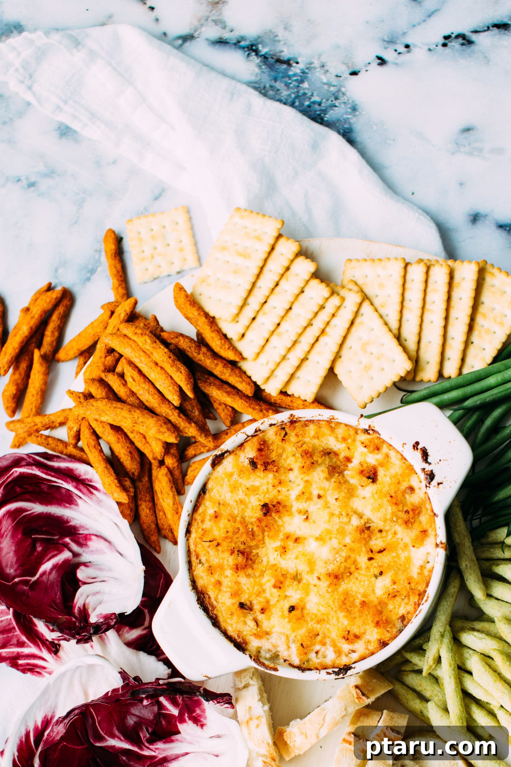 Irresistible Baked Crab Dip 3 A humorous image indicating a need for a vacation after a chaotic day