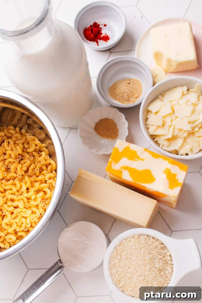 Mac and Cheese Perfection: The Ultimate Golden Sauce 5 Baked Macaroni and Cheese ingredients