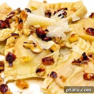 Finished Butternut Squash and Mascarpone Ravioli