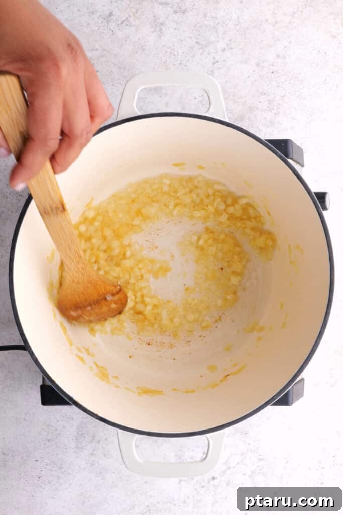 Chicken 65 India's Spicy Chicken Sensation 4 Frying the onions for Chicken 65