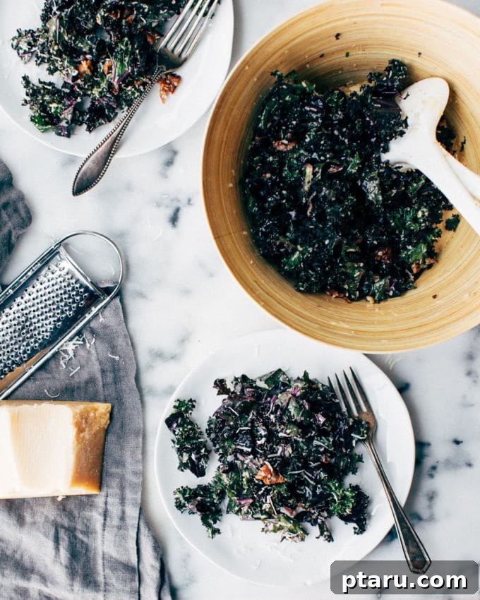 35+ Effortless Healthy Sides to Pair with Meatloaf 14 Kale caesar salad.