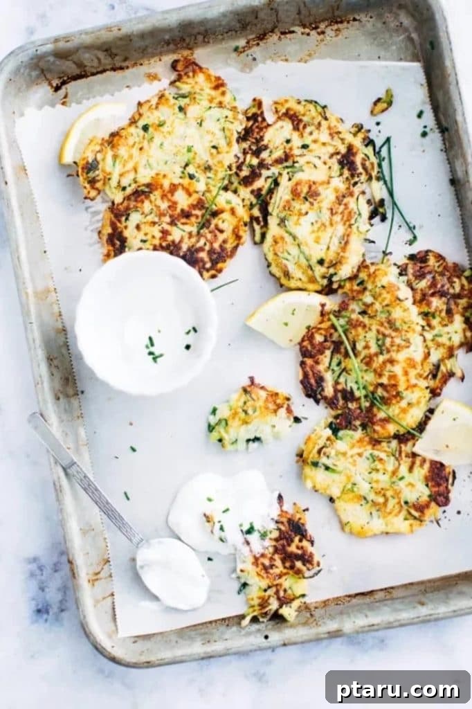 35+ Effortless Healthy Sides to Pair with Meatloaf 20 These oven baked, crispy Zucchini Fritters recipe are so quick to make and make a great savoury breakfast or a delicious party appetizer! Made with bread crumbs, they're the perfect zucchini recipe for leftover summer squash and so easy to make!
