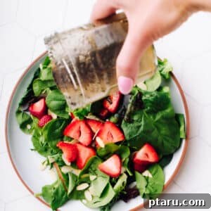 Strawberry Goat cheese salad with spinach.