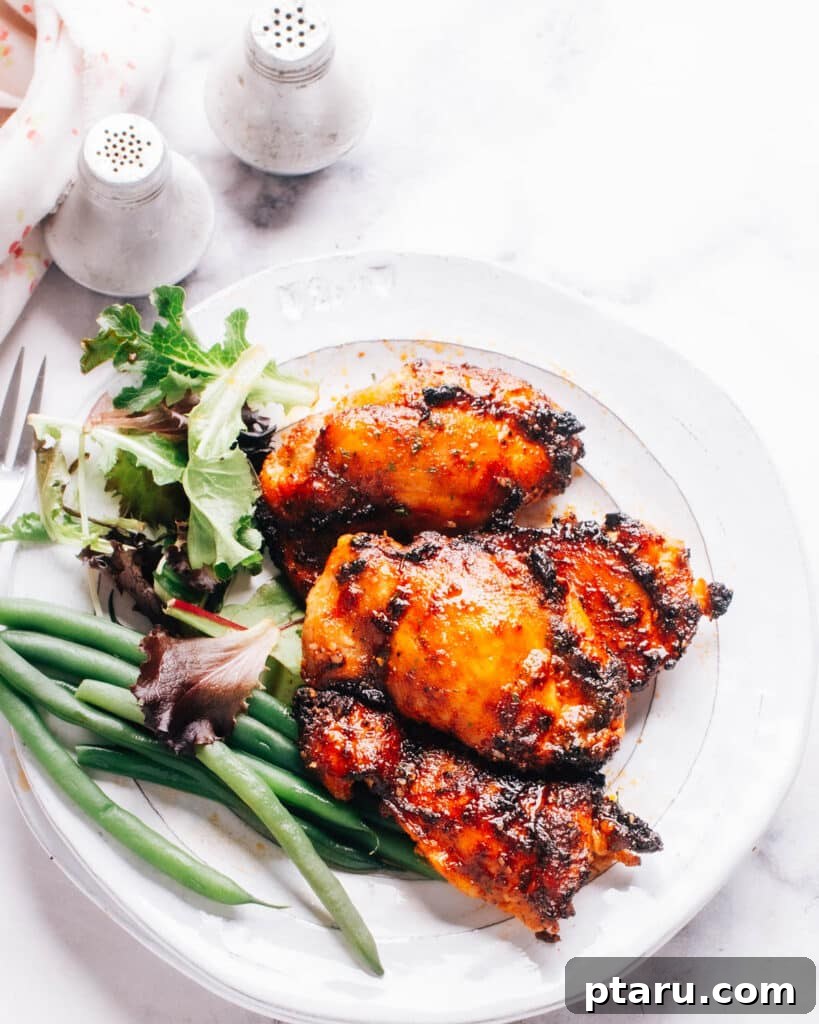 Air Fryer Boneless Thighs: Unbelievably Juicy, Incredibly Fast 2 Air Fryer Boneless Chicken Thighs, perfectly cooked and caramelized.