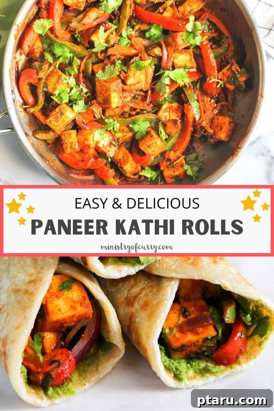 Over 50 Irresistible Paneer Recipes 21 Paneer Kathi Rolls, easy to grab and go.