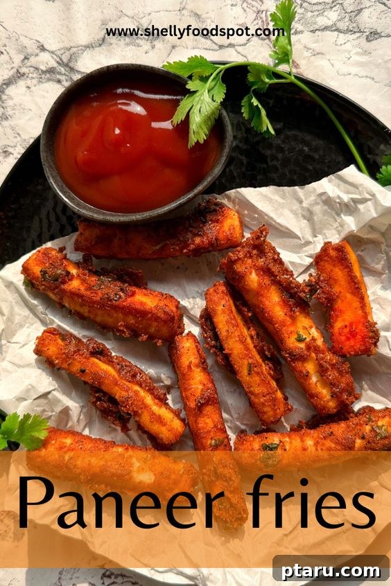 Over 50 Irresistible Paneer Recipes 25 Paneer French Fries, golden and crispy.