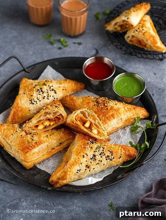 Over 50 Irresistible Paneer Recipes 32 Paneer Puff, golden and enticing.