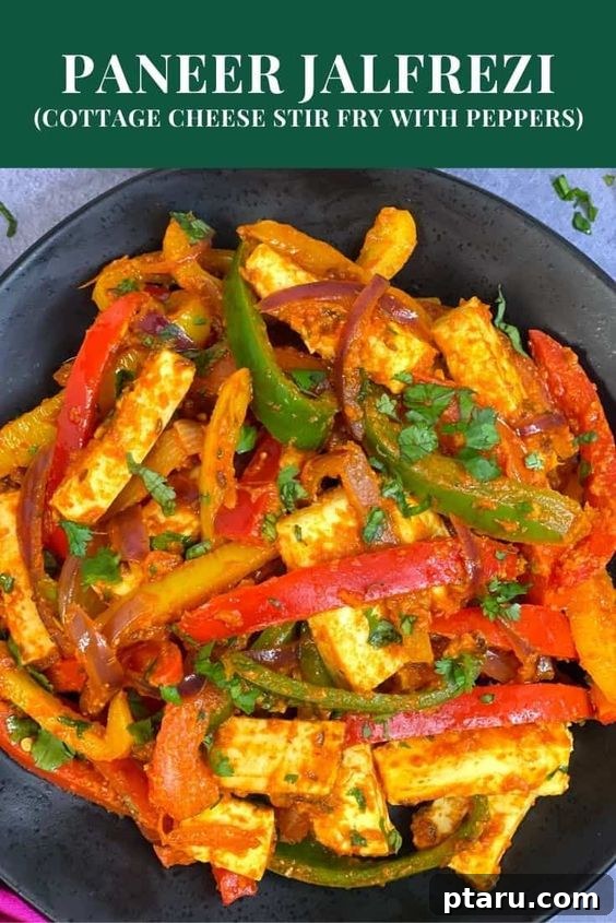 Over 50 Irresistible Paneer Recipes 43 Paneer and Peppers recipe, colorful and inviting.