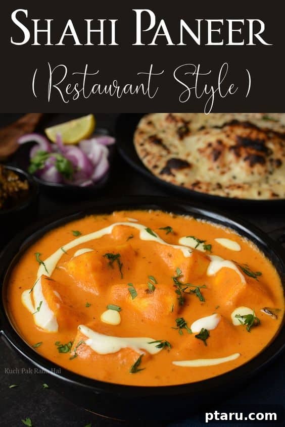 Over 50 Irresistible Paneer Recipes 44 Shahi Paneer, rich and elegant.