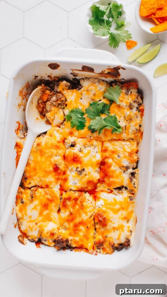 Cozy Winter Comfort: 33 Hearty Casserole Creations 16 Fun and flavorful Walking Taco Casserole, a deconstructed taco experience.