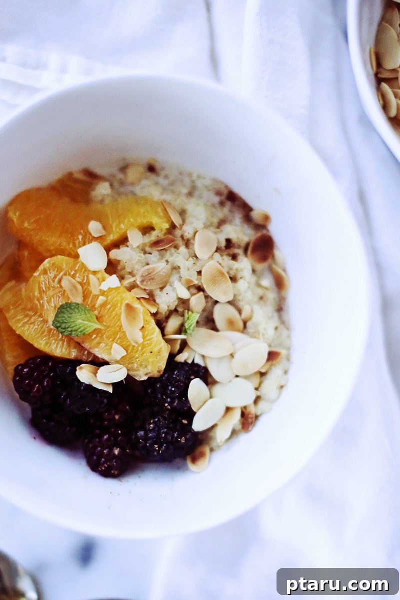 Nourishing Quinoa Power Bowl 3 A collection of diverse whole grains, including quinoa, oats, and rice, displayed in small bowls, symbolizing breakfast variety.