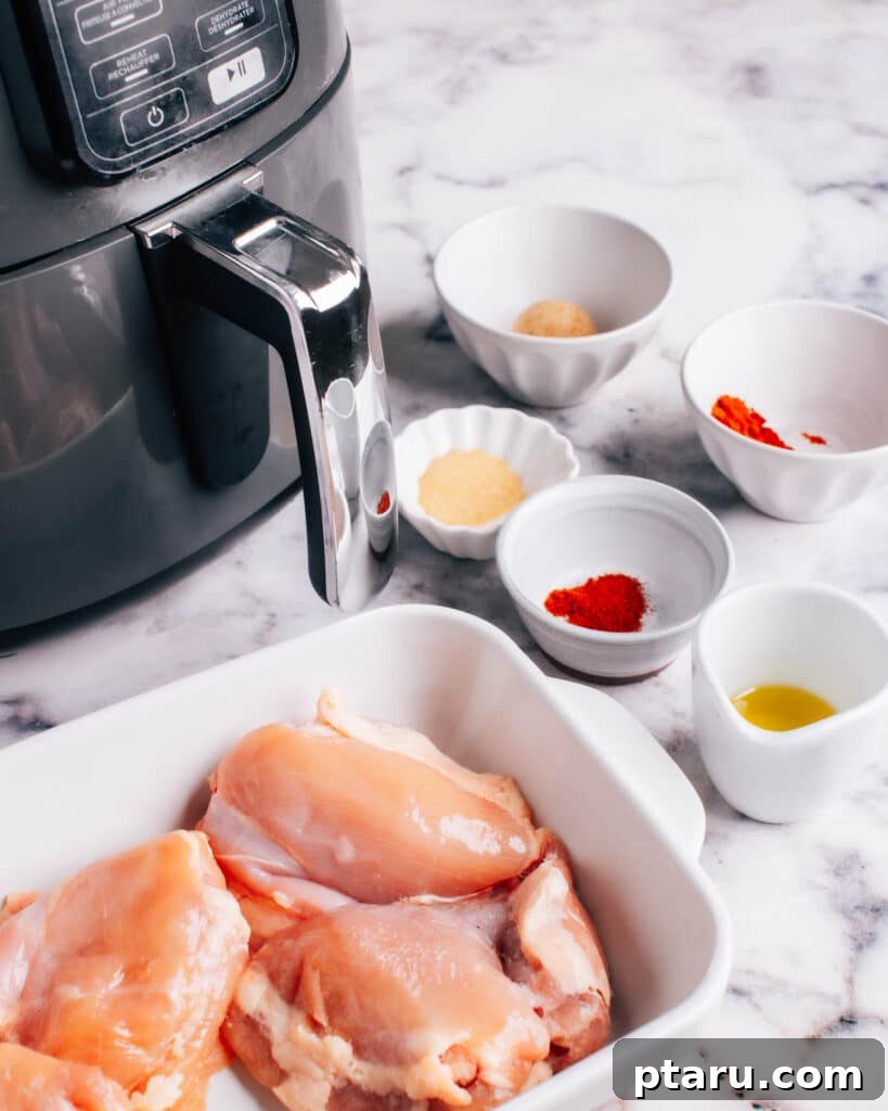 Air Fryer Frozen Chicken Breast: Effortlessly Tender and Juicy 8 Air Fryer Boneless Chicken Thighs Pieces Ingredients