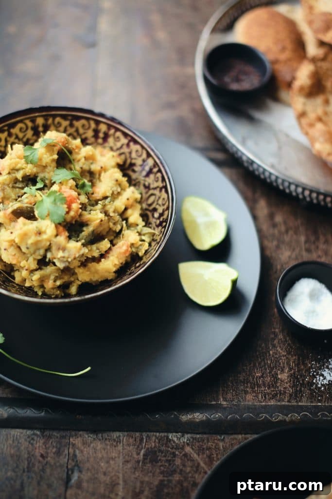 Irresistible Indian Dinners, Made Simple 26 Poori Bhaji served with fresh limes, a classic South Indian comfort food.