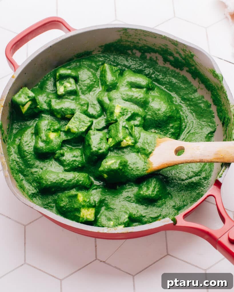 Irresistible Indian Dinners, Made Simple 29 Palak Paneer Recipe, a vibrant spinach and paneer curry.